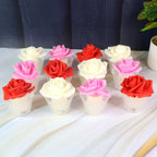 Rose Shaped Flameless LED Candles – Elegant Romantic Decor Set