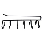 Double-Row Metal Cup Holder Rack – Space-Saving Kitchen Organizer