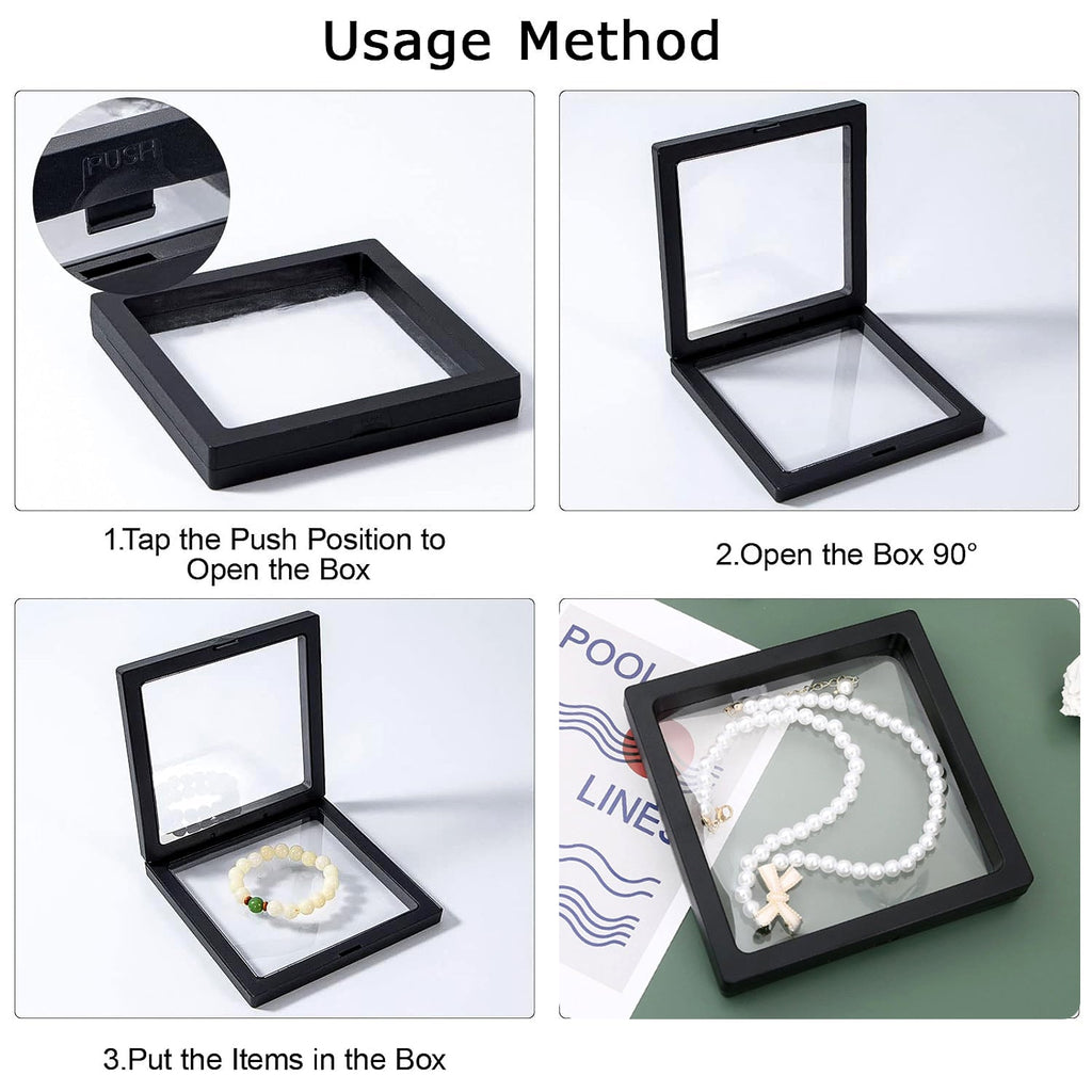 Transparent Jewellery Display Box Ð Floating 3D Effect for Showcasing