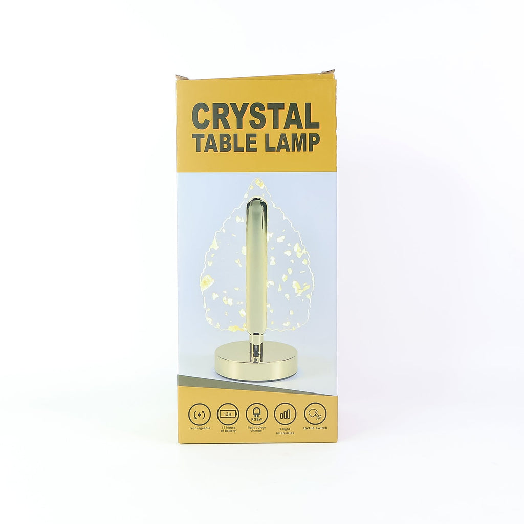 LED Table Lamp – Elegant Leaf Design with USB Rechargeable Base