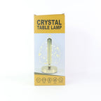 Luxury Crystal Table Lamp – Four-Leaf Clover USB Rechargeable
