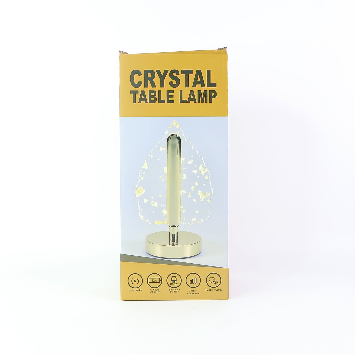 Luxury Crystal Table Lamp – Four-Leaf Clover USB Rechargeable