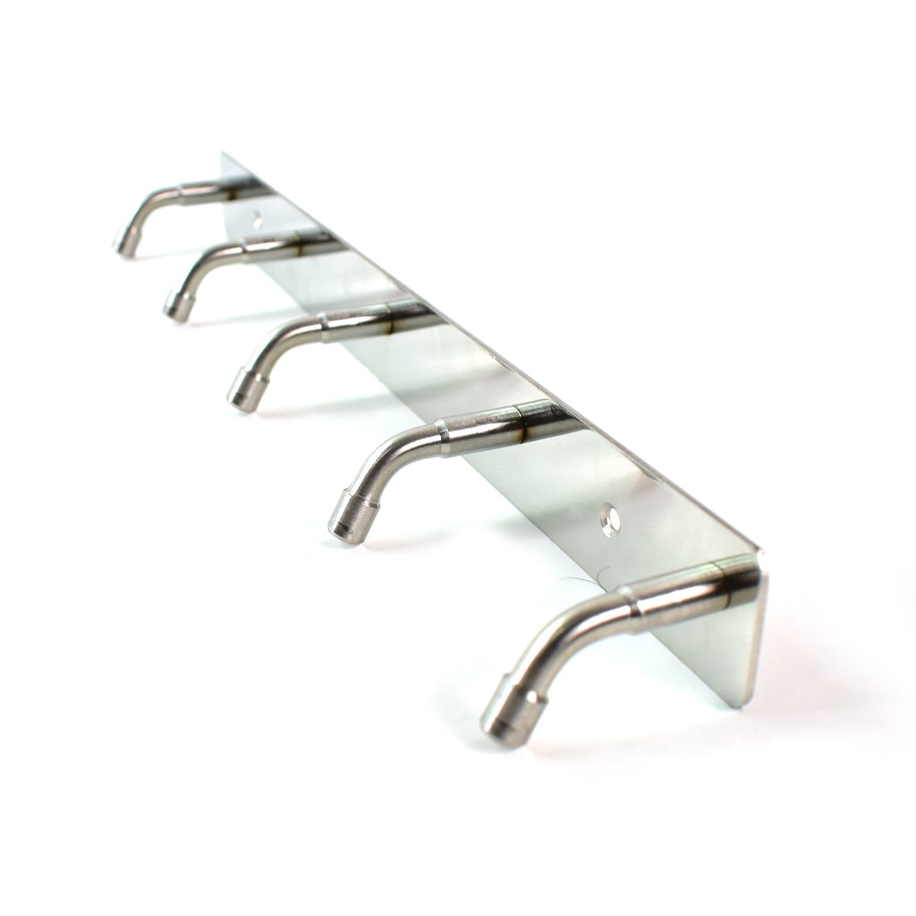 Stainless Steel Coat Hook Rack – 5-Hook Durable Wall Organizer