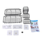 Metal Shower Caddy – Durable 5-Pc Bathroom Organizer Combo