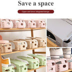 Adjustable Shoe Organizer – Folding Space Saver | Velvet Organizers
