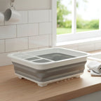 Foldable Plastic Dish Drying Rack – Space-saving & Portable Organizer