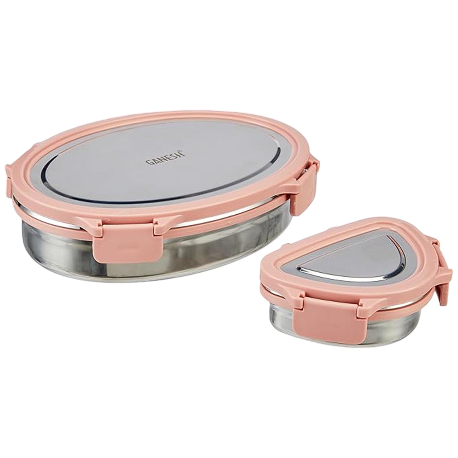 Stainless Steel Lunch Box Set – Leakproof & Durable 2-Piece