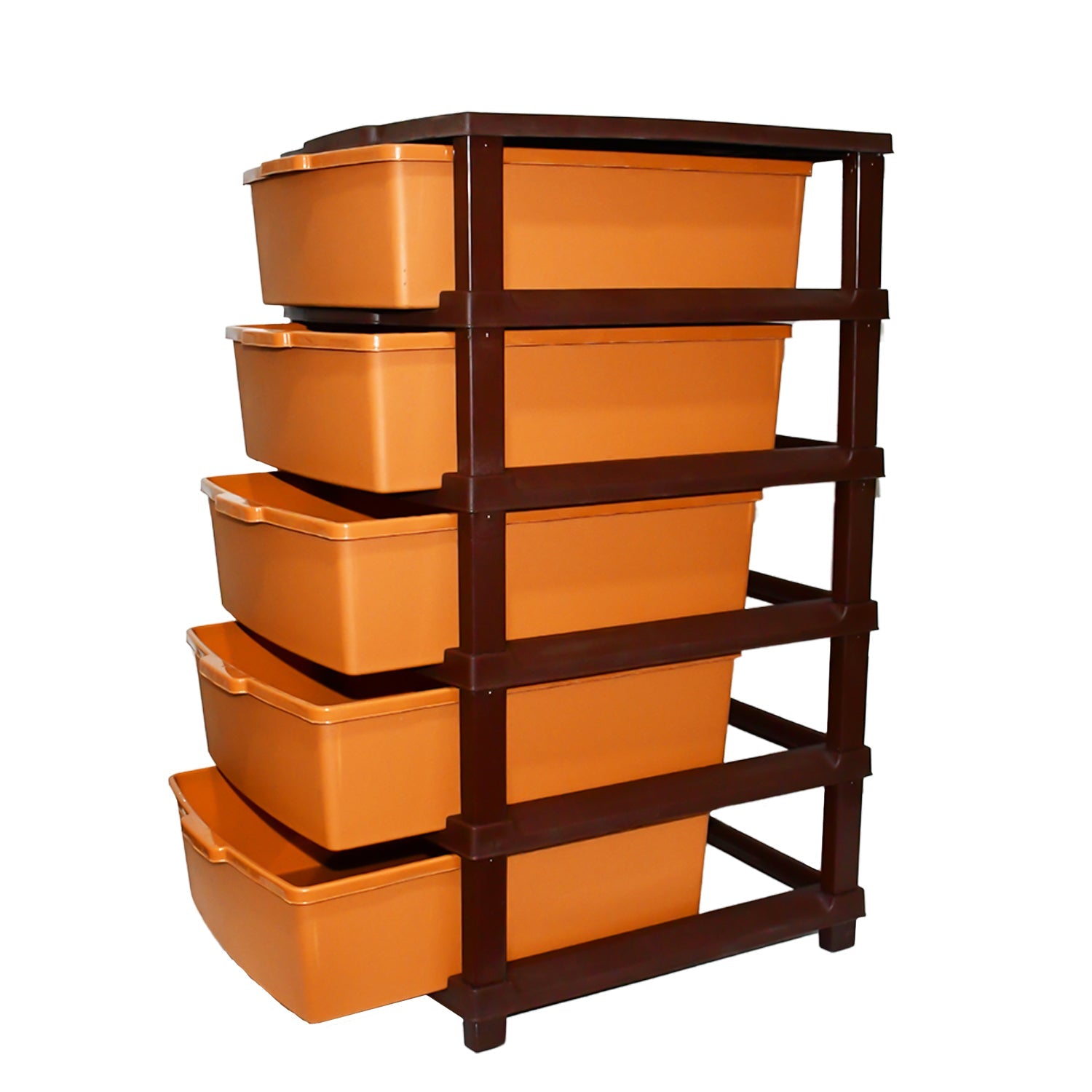 Plastic Home Storage Organizer – 5-Layer Large Modular Drawer