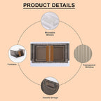 Plastic Folding Wardrobe Organizer – Portable Storage with Wheels