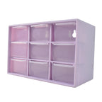 Jewellery Drawer Organizer – Compact 9-Compartment Plastic Storage