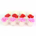 Rose Shaped Flameless LED Candles – Elegant Romantic Decor Set