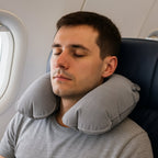 Inflatable U-Shape Travel Pillow – Portable Neck Support