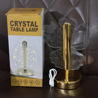 Luxury Crystal Table Lamp – Four-Leaf Clover USB Rechargeable