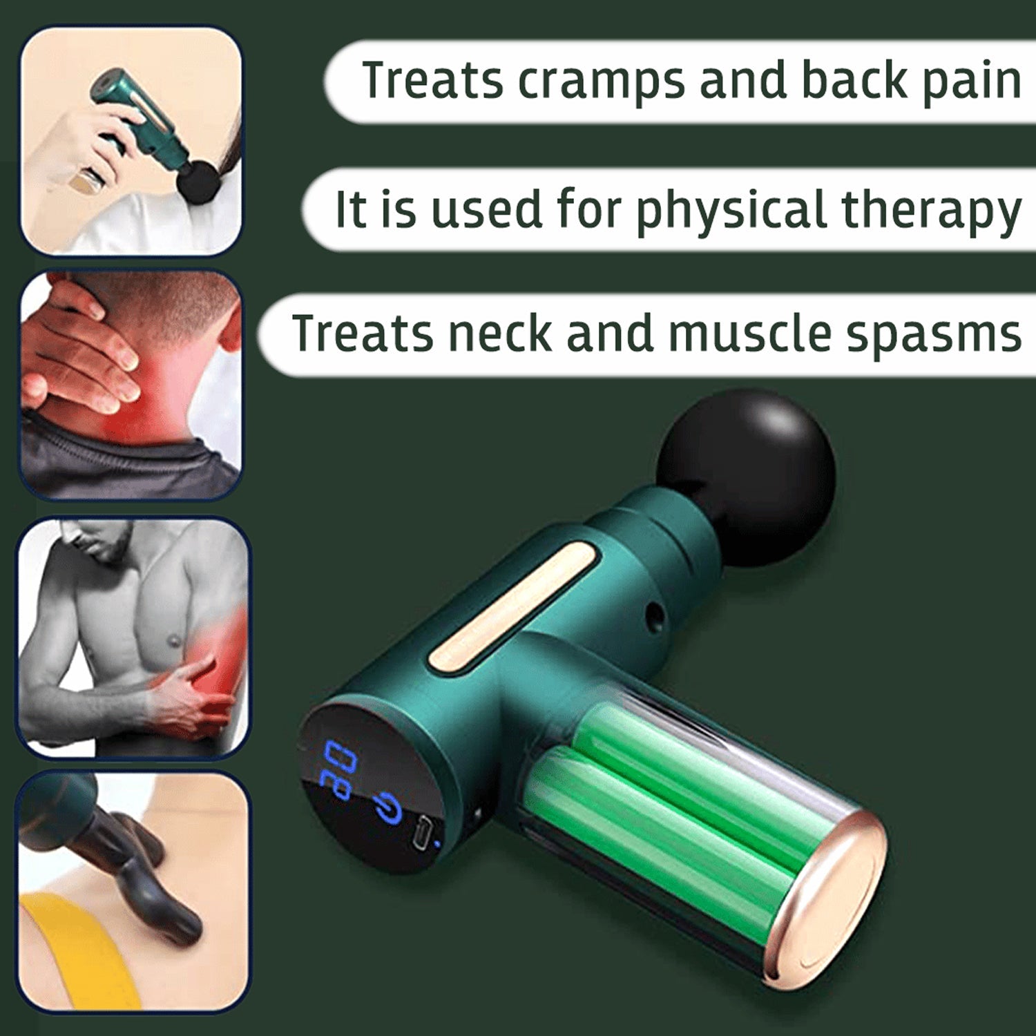 Rechargeable Portable Muscle Pain Relief Massager