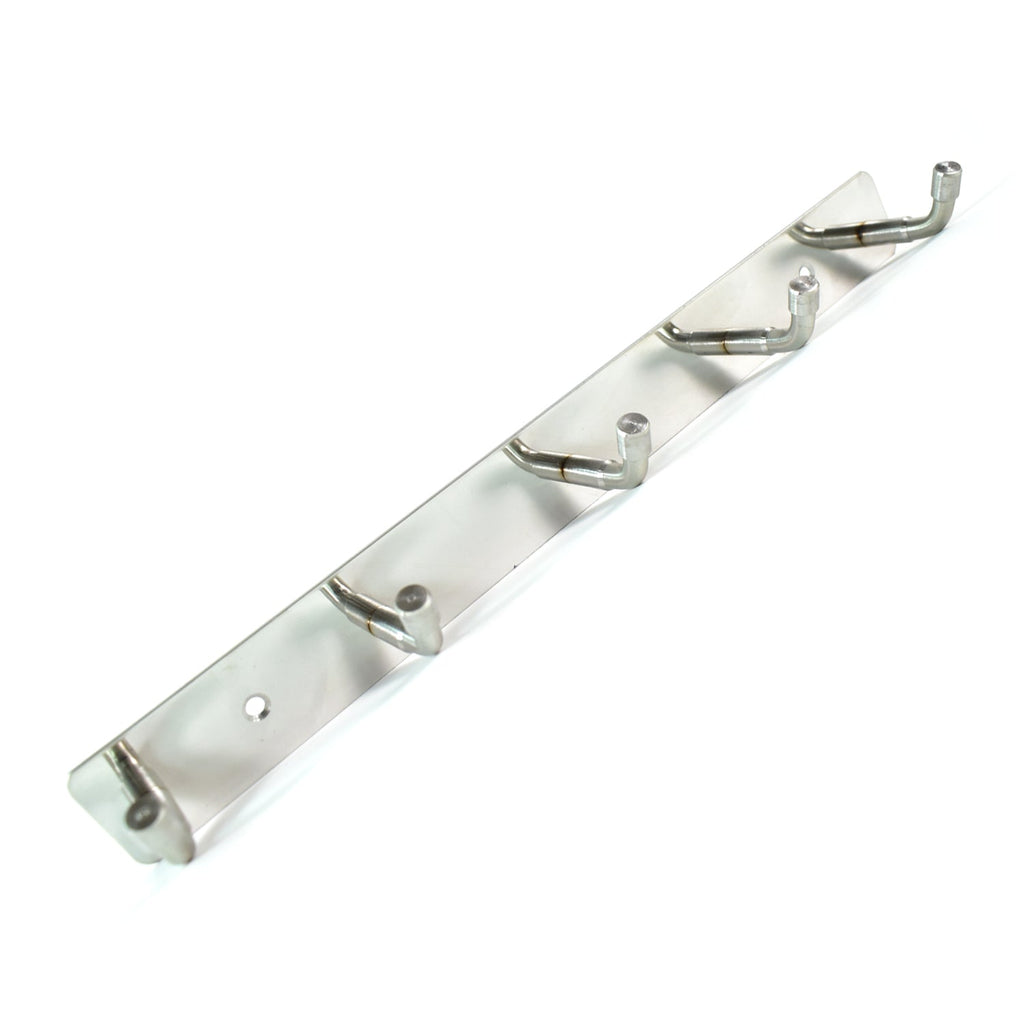 Stainless Steel Coat Hook Rack – 5-Hook Durable Wall Organizer