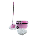 Quick Spin Mop – Easy Wheel Steel Bucket | Velvet Wipe