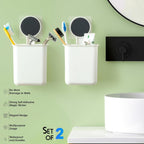Bathroom Organizer Cups – Space-Saving Wall Mounted Set