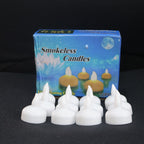 LED Floating Candles – Smokeless Lotus Set of 12 for Festive Decor