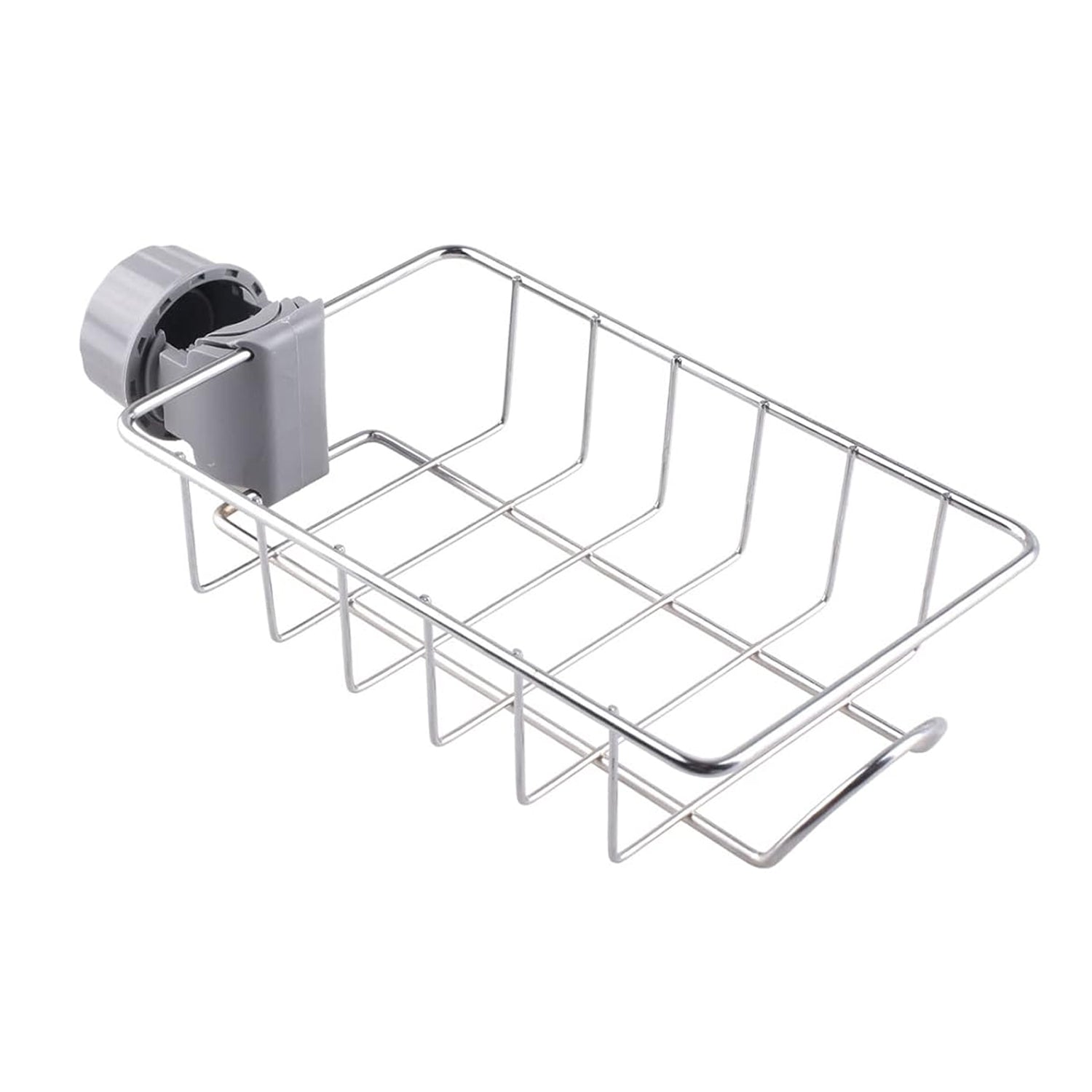 Stainless Steel Sink Caddy Organizer – Durable Clamp-On Holder