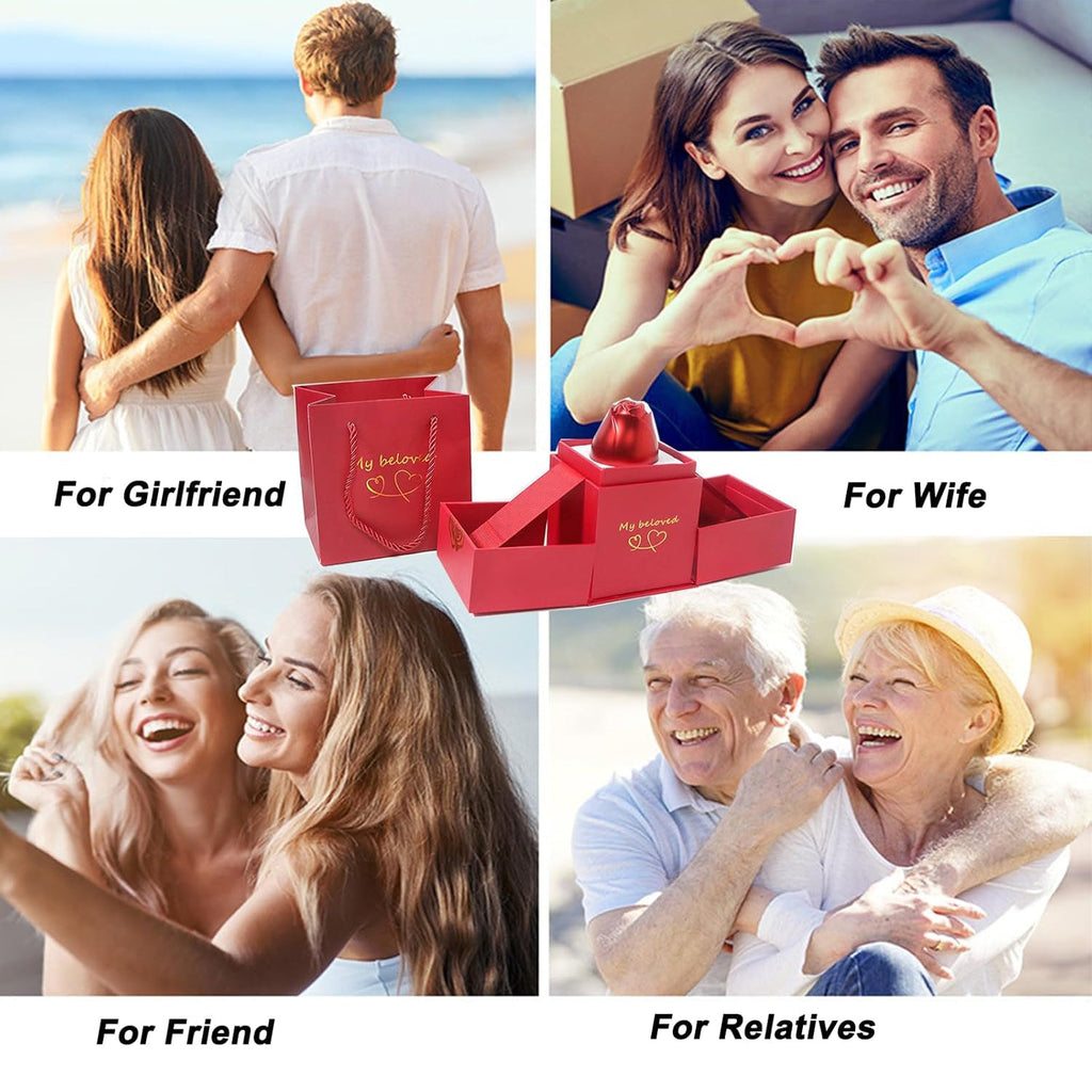 Rose Ring Box Jewellery – Romantic Gift with Magical Presentation
