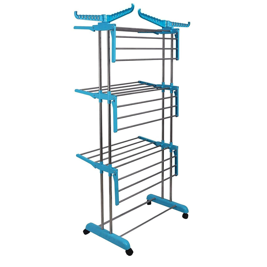 Clothes Drying Stand – Stainless Steel Foldable with Wheels | Storenzo