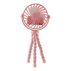 Rechargeable Portable LED Fan – Flexible Tripod & Quiet Cooling
