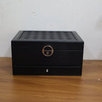 Jewellery Organizer Box – Multi-Layer Velvet Storage with Lock