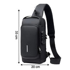 Anti-Theft Crossbody Sling Bag – Secure USB Charging Port