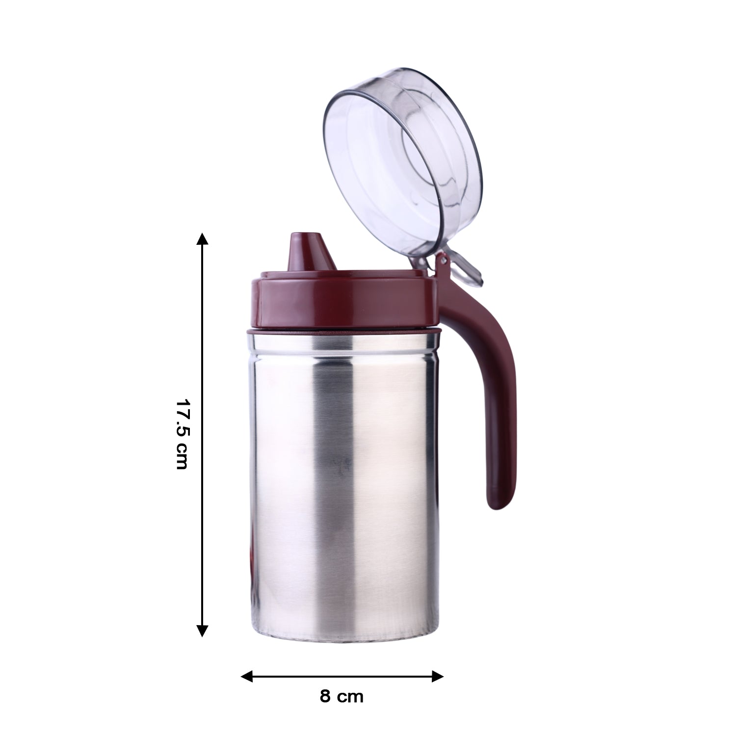 Stainless Steel Oil Dispenser – 500ml Anti-Drip | Ganesh