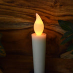LED Flameless Candle with Holder – Elegant Flickering Light