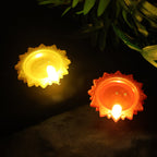 Water Sensor LED Diya Set – Flameless, Auto On/Off (6 Pc)