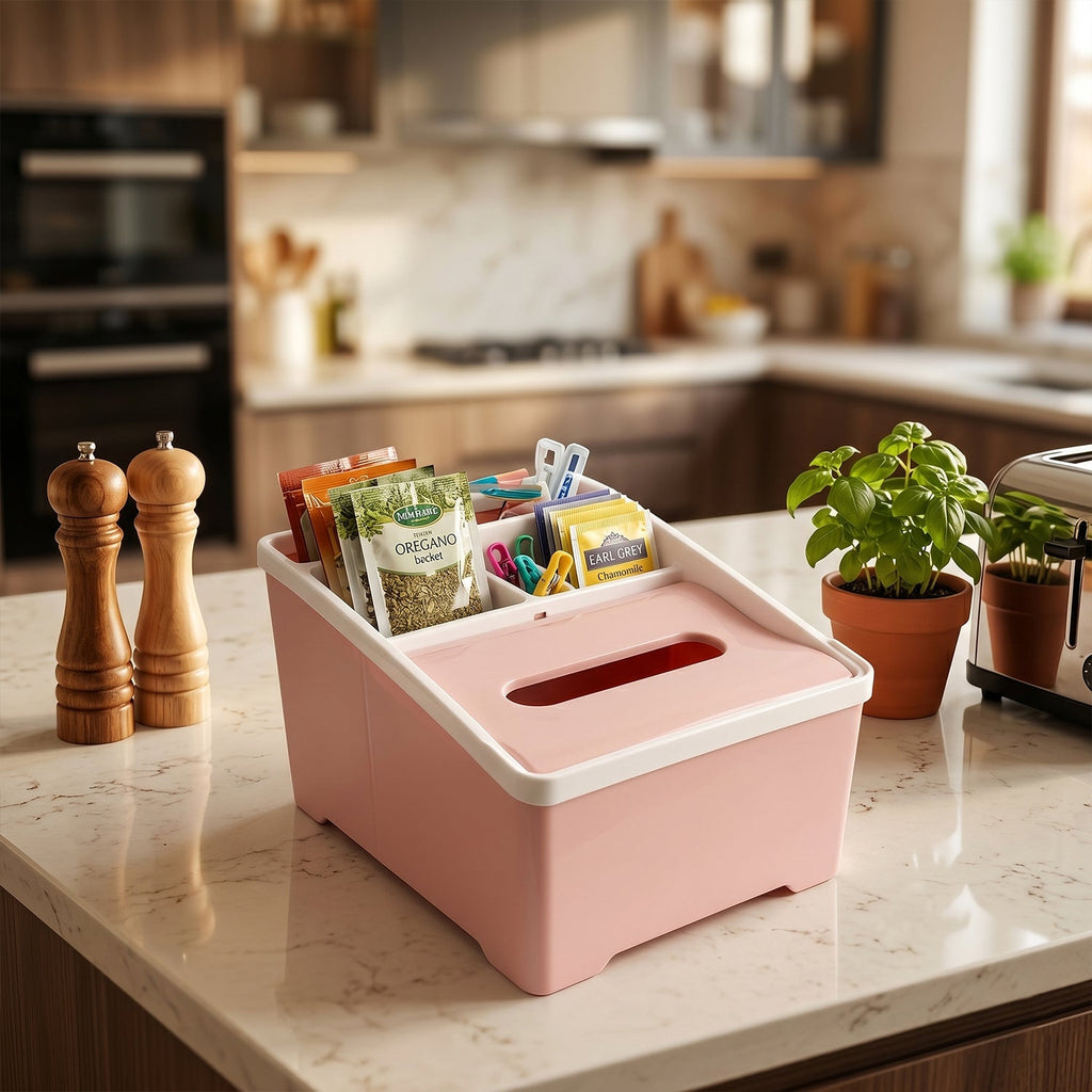 Plastic Multipurpose Storage Organizer Box Ð Space-Saving & Durable