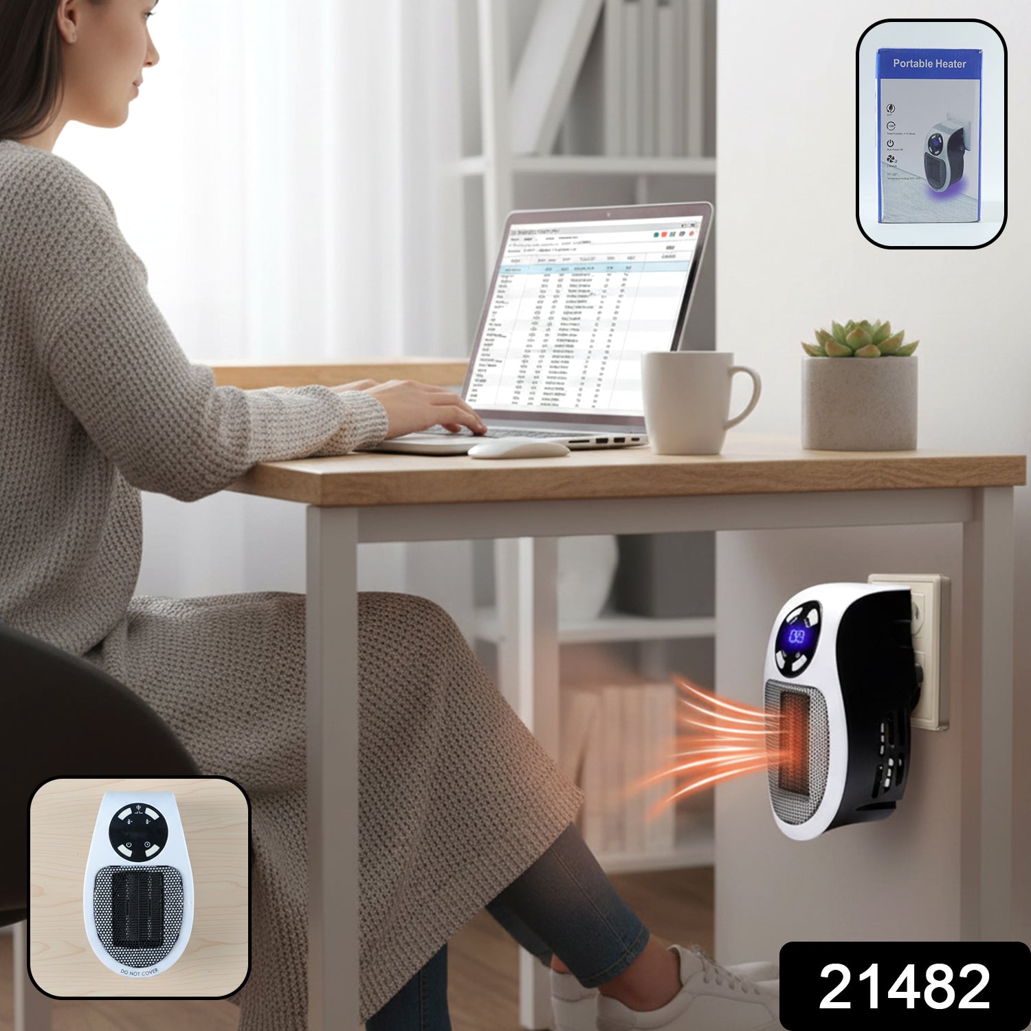 Portable Electric Room Heater – Compact & Energy Efficient