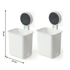 Bathroom Organizer Cups – Space-Saving Wall Mounted Set