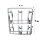 Stainless Steel Mug Holder Rack – Space-Saving Kitchen Organizer