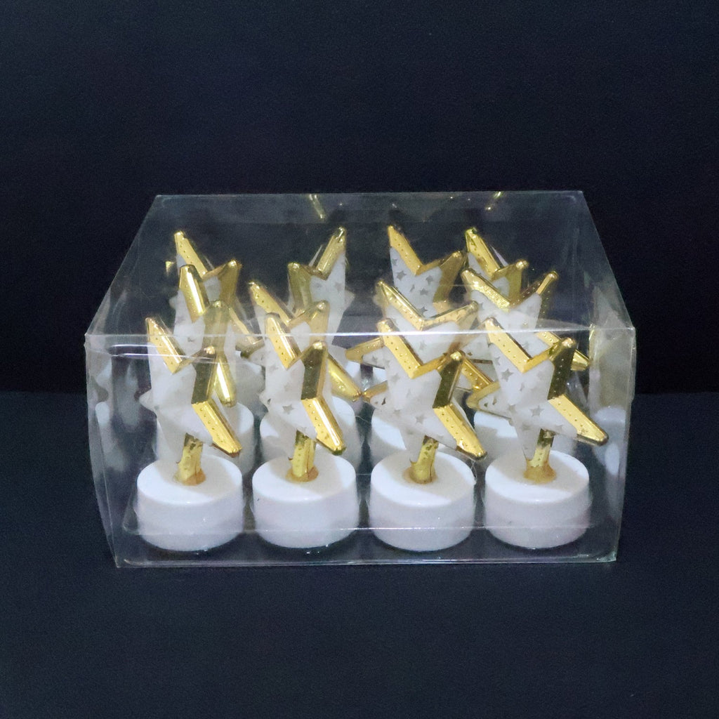 Star Shaped Flameless LED Candles – Safe & Elegant Décor Set
