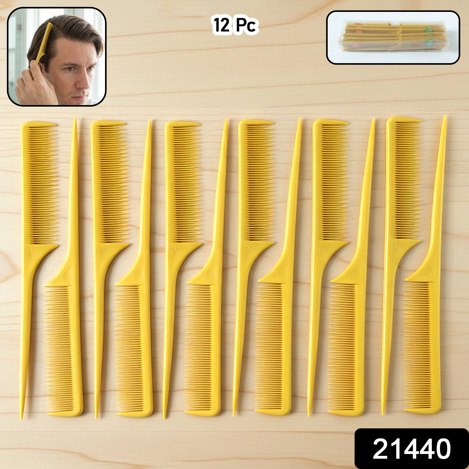 Hair Styling Tail Comb Set – Precise Sectioning & Grooming