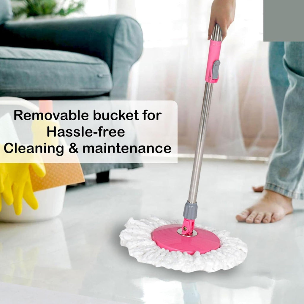 360° Spin Mop Set – Easy Floor Cleaning with Durable Wringer