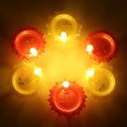 Water Sensor LED Diya Set – Flameless, Auto On/Off (6 Pc)