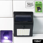Solar Powered LED Wall Light – Motion Sensor Outdoor Security Lamp