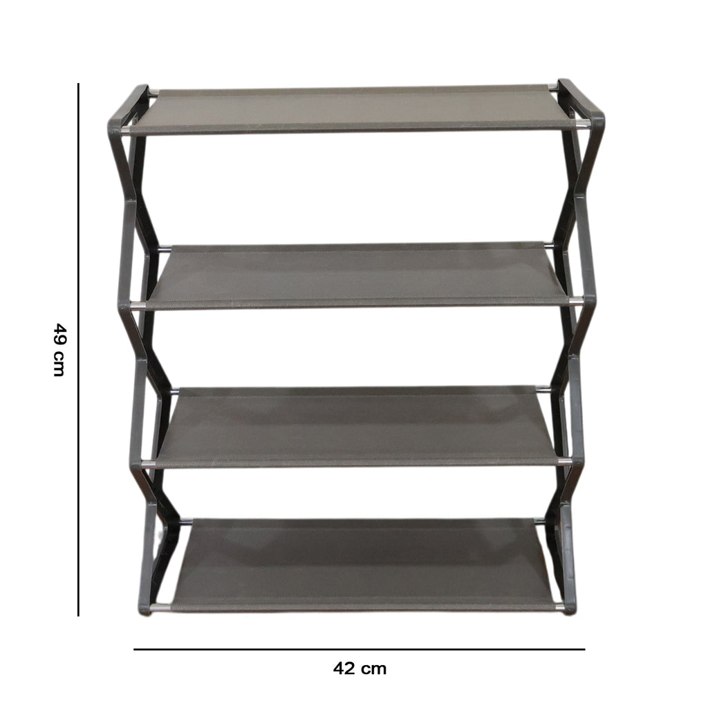 4 Layer Foldable Shoe Rack – Space-Saving Storage Solution