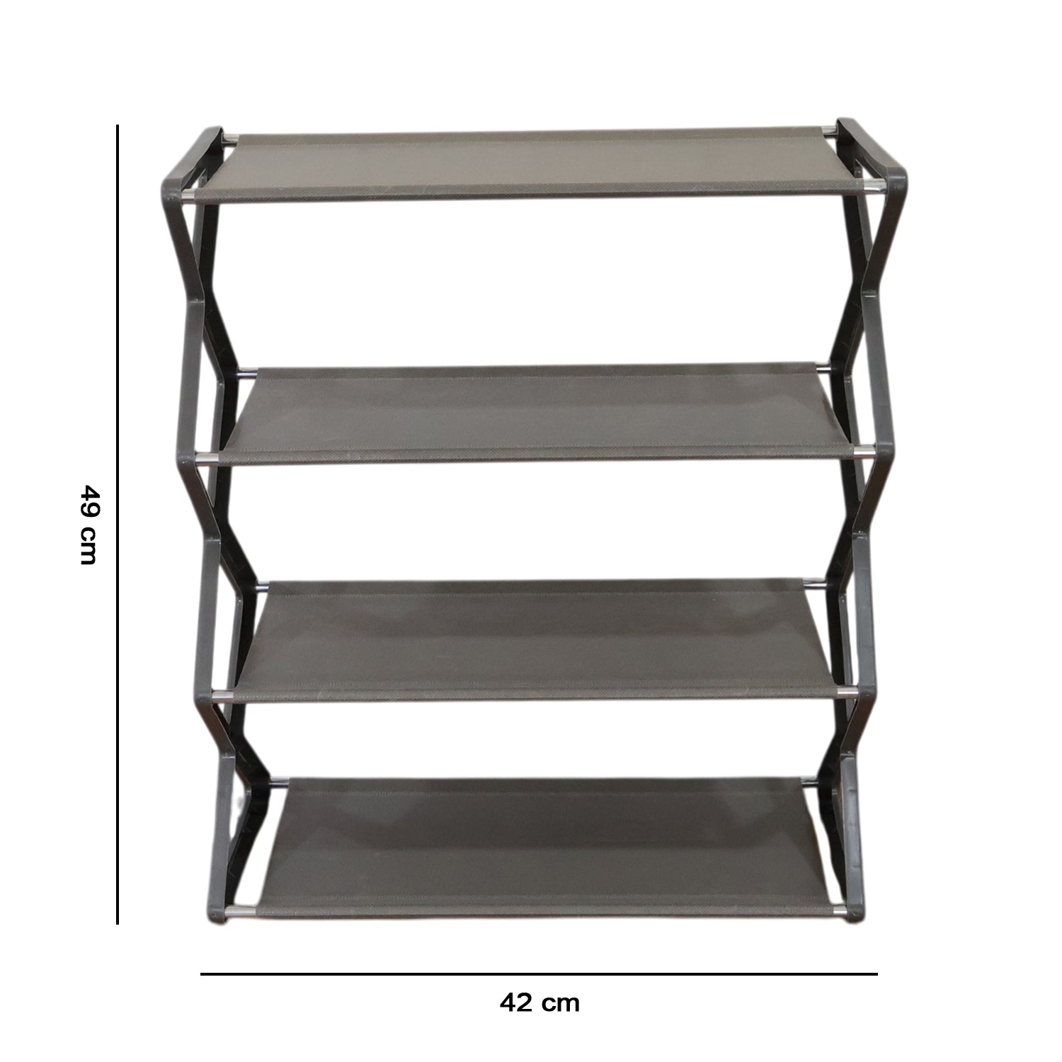 4 Layer Foldable Shoe Rack – Space-Saving Storage Solution
