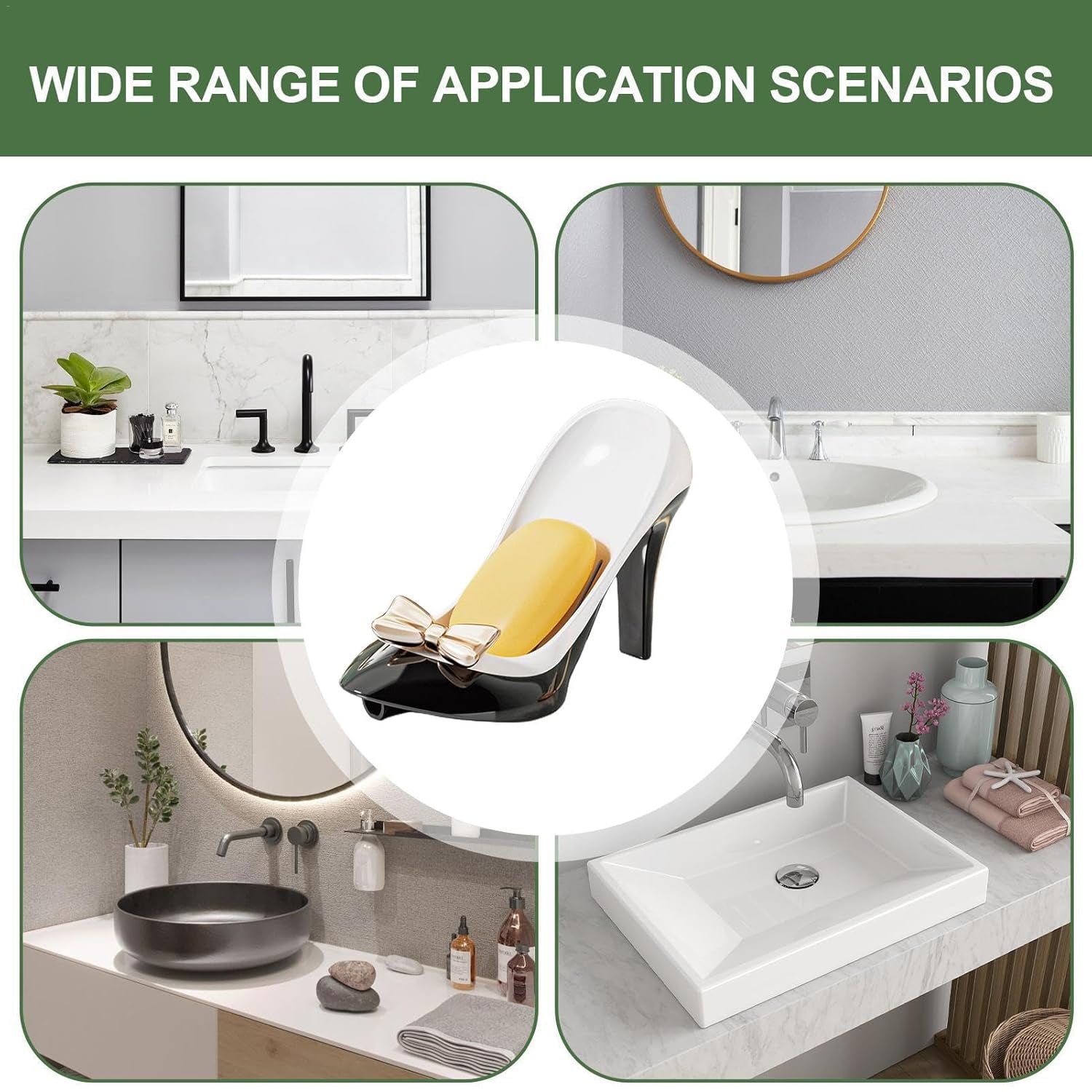 High Heels Soap Box – Stylish Suction Cup Soap Holder