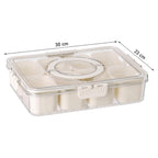 6-Compartment Fridge Storage Box – Leak-Proof, Space-Saving Organizer