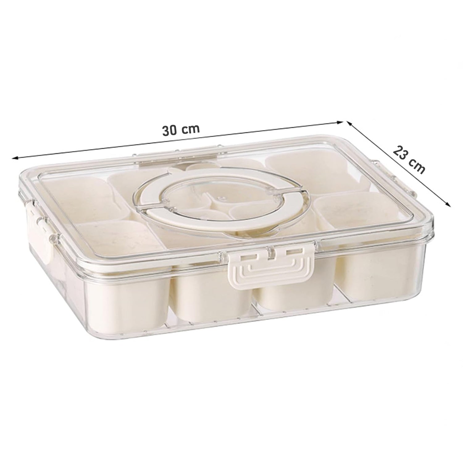 6-Compartment Fridge Storage Box – Leak-Proof, Space-Saving Organizer