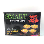 Water Sensor LED Diya Set – Flameless, Auto On/Off (6 Pc)