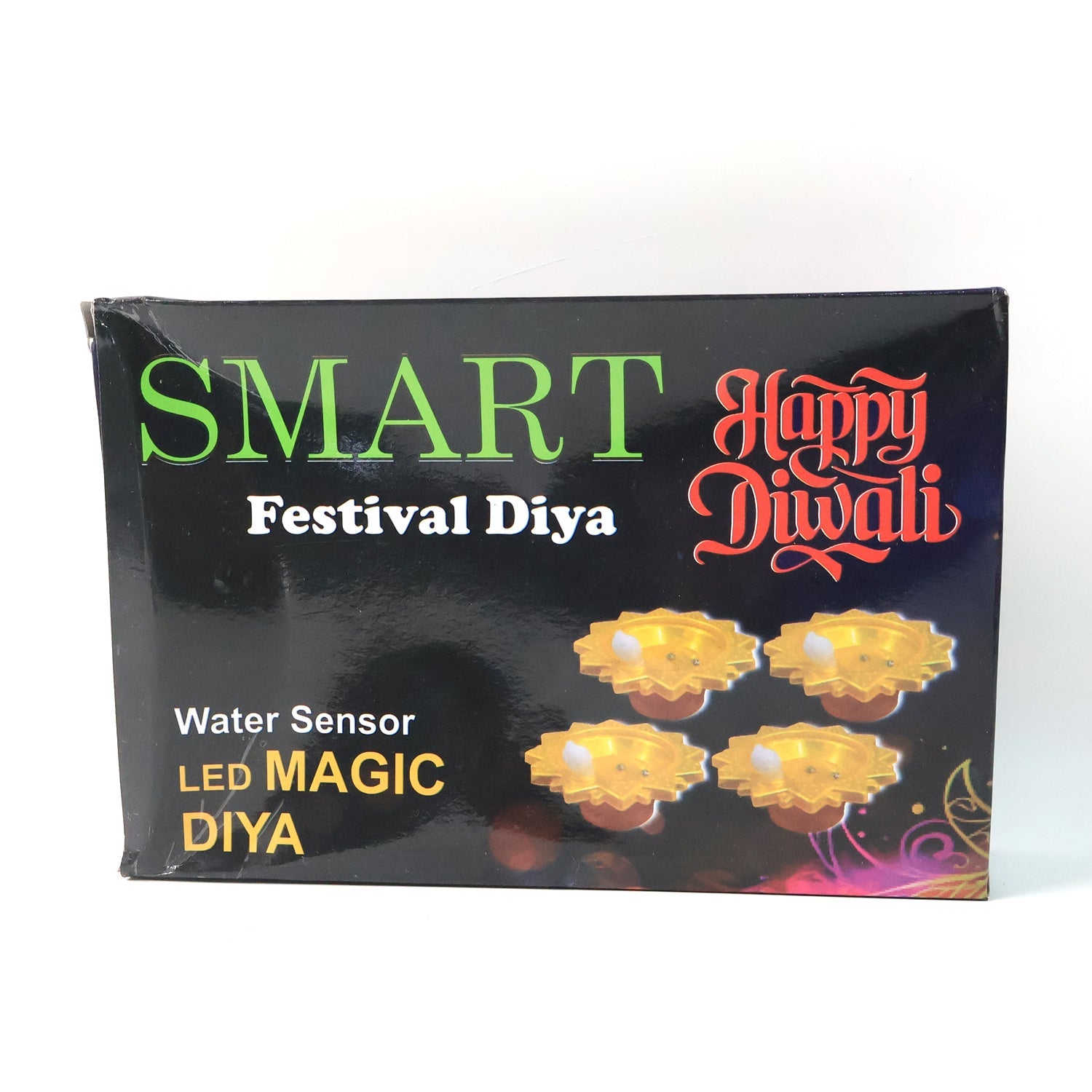 Water Sensor LED Diya Set – Flameless, Auto On/Off (6 Pc)