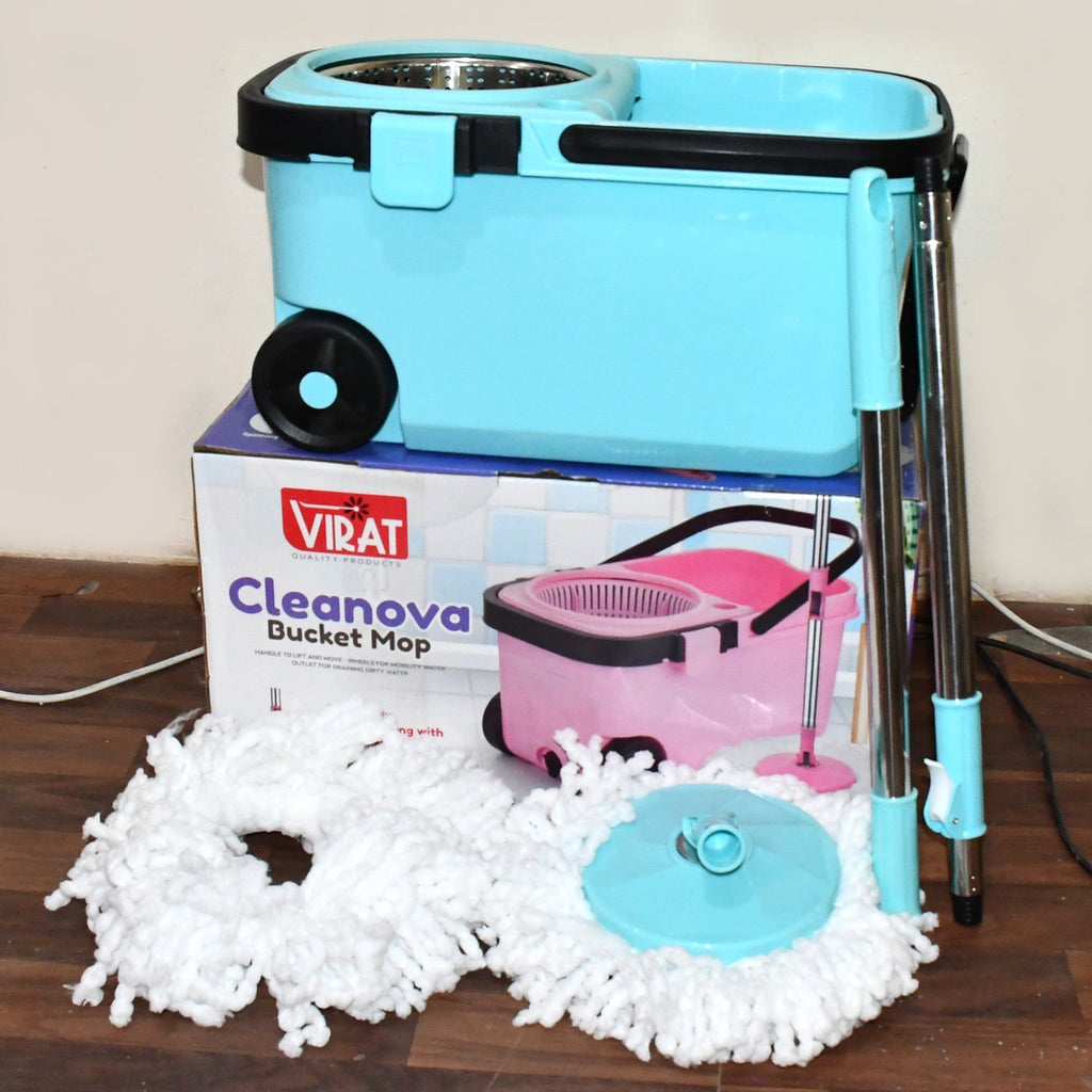 360° Spin Mop – Super Absorbent Microfiber Floor Cleaner