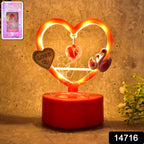 Heart-Shaped Decorative Love Showpiece – Romantic LED Table Décor
