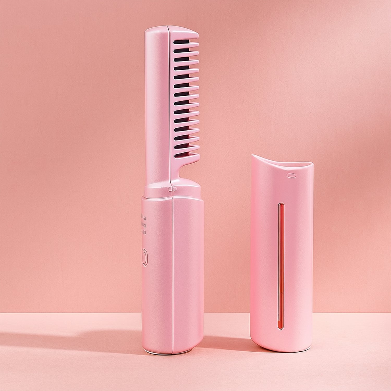 Mini Hair Straightener Brush Ð Cordless & Rechargeable for Travel
